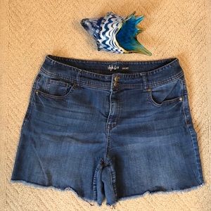 Style & Co, denim blue Jean shorts, size 14